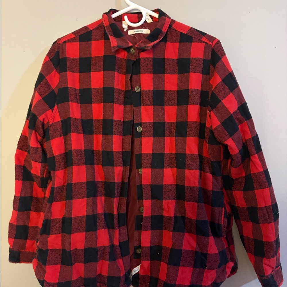 Red and Black Plaid Jacket